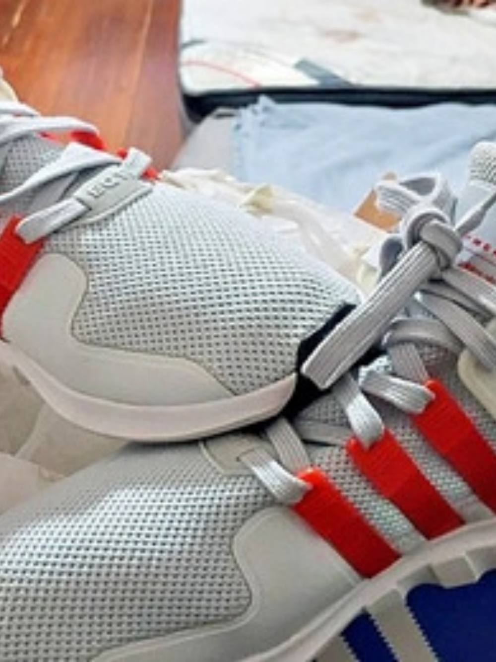 adidas EQT Support ADV Sneakers White & Red US 10.5